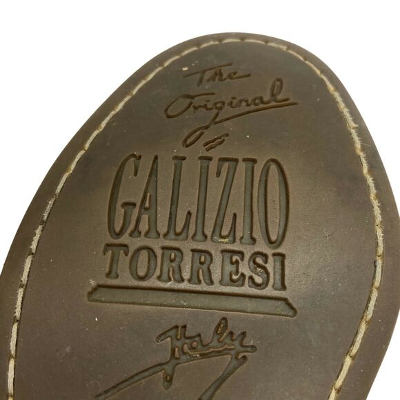 Fisherman Sandals Galizio Torresi Mens Brown Leather Casual Size M 8 W 10